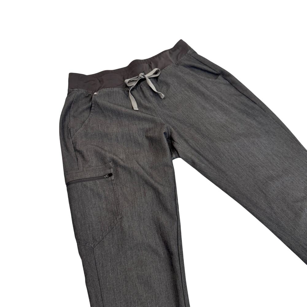 FIGS High Waisted Zamora Jogger Scrub Pants Gray Women's Medium Tall MT Utiulity - Picture 4 of 12
